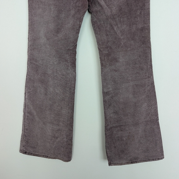 Vtg Authentic Y2K GAP Corduroy Bootcut Low Rise Back Flap Purple Pants Sz 10R - Picture 11 of 15